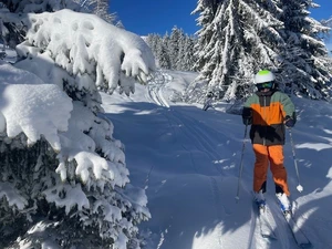 25/2/24, fresh powder lesson in Les Gets
