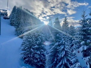 7-1-25, lovely fresh snow and beautiful skiing in Les Gets!